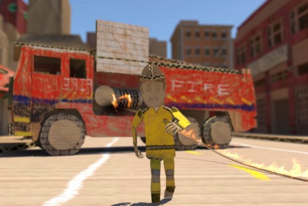 Fire in Cardboard City